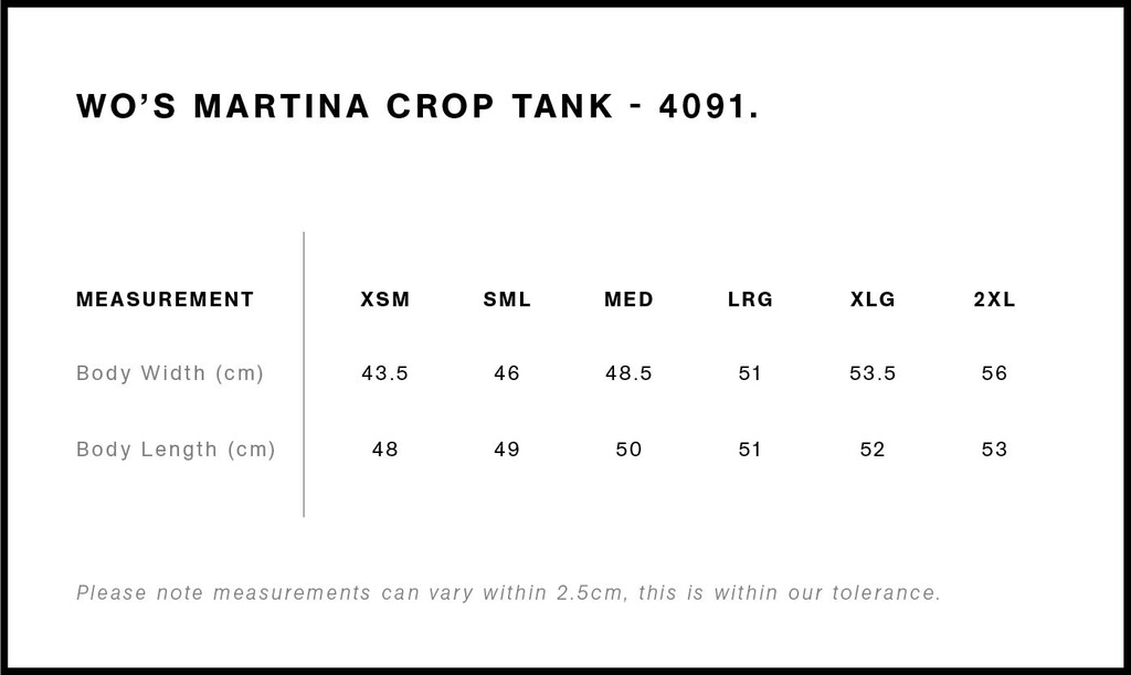 Size Guide - Style 4091