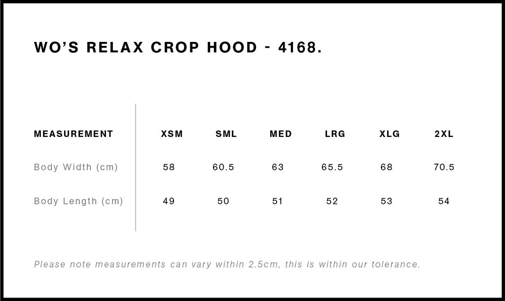 Size Guide - Style 4168