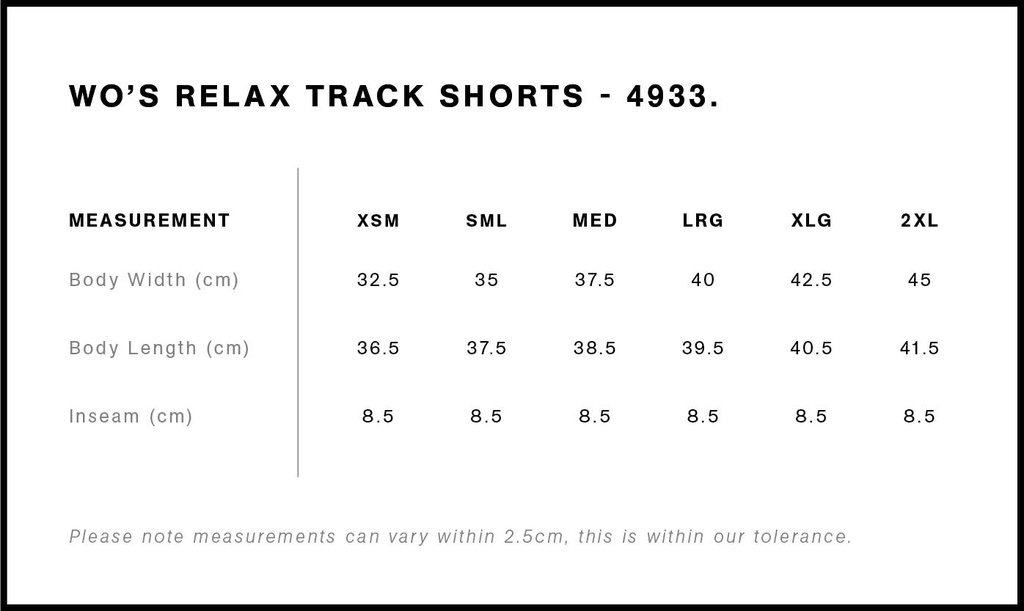 Size Guide - Style 4933