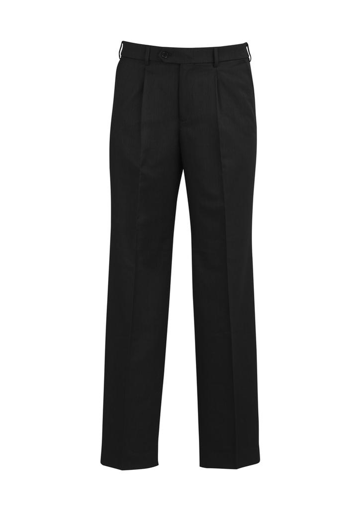 [9401042150684] BS29110 - Mens Classic Pleat Pant (72, Black)