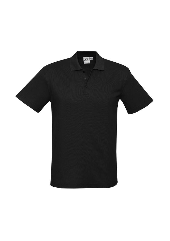 [9401042272942] P400MS - Mens Crew Short Sleeve Polo (S, Black)