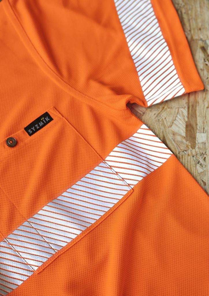 ZH535 - Unisex Hi Vis Segmented Tape Short Sleeve Polo