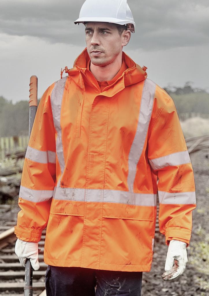ZJ657-NZ - Mens TTMC-W23 Hi Vis X Back Ultralite Waterproof Jacket