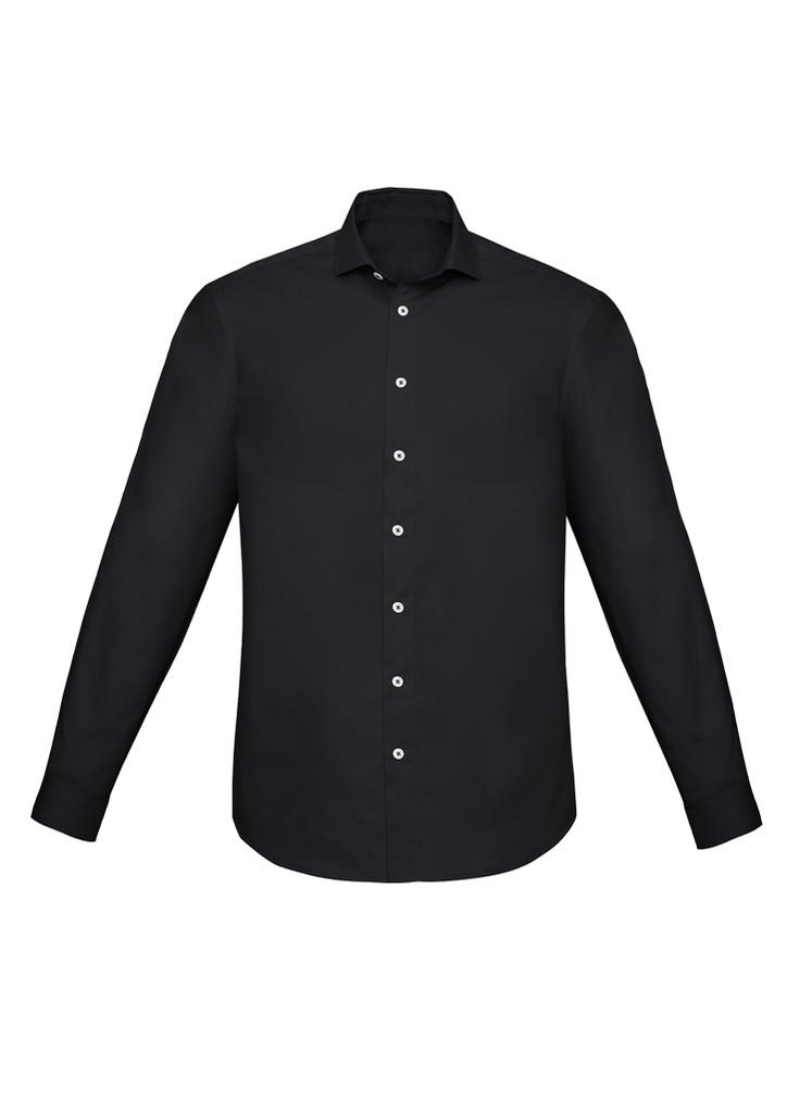 [9401042521309] RS969ML - Mens Charlie Slim Fit Long Sleeve Shirt (XS, Black)