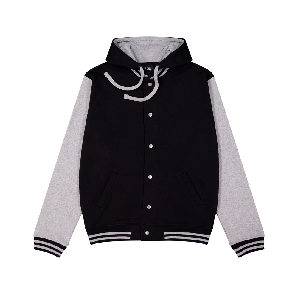 [HLM-BK-XXS] HLM - Hooded Letterman (XXS)