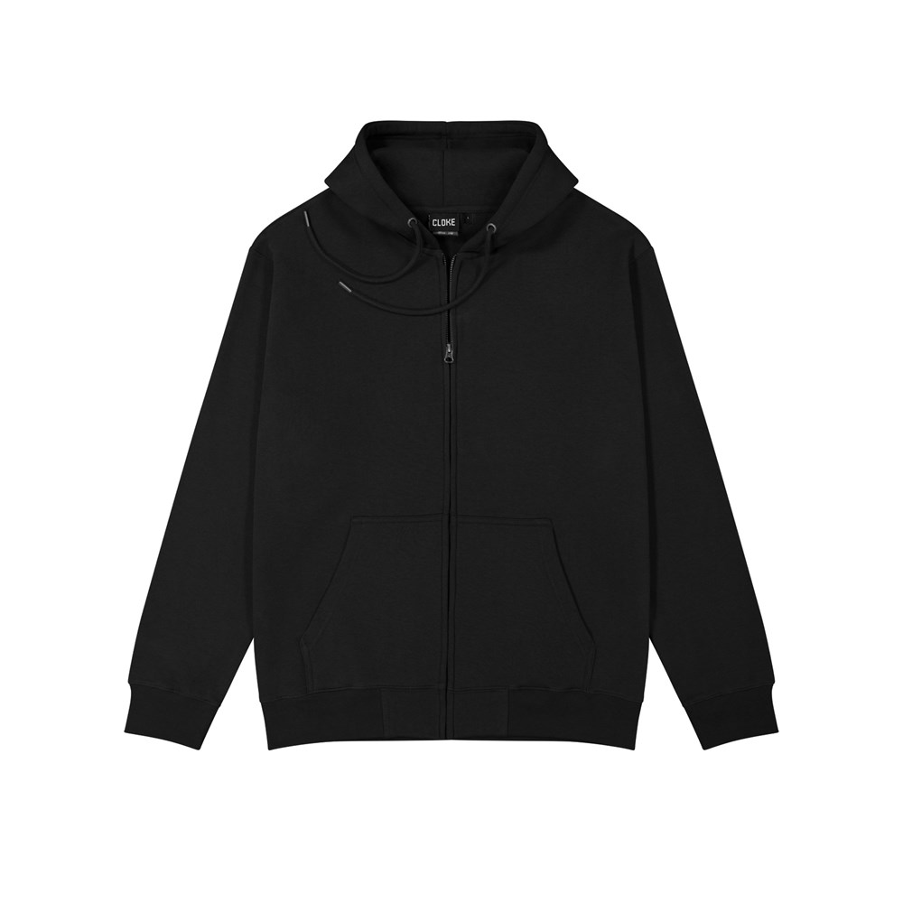 [ZHM-BK-XS] ZHM - Campfire Zip Hoodie V2 - Mens (XS, Black)