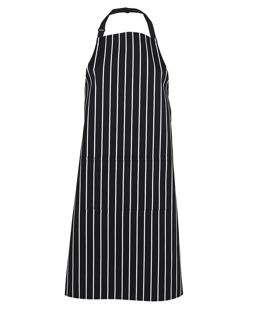 [5BSBWX] 5BS - JBs Bib Striped Apron (Black/White)