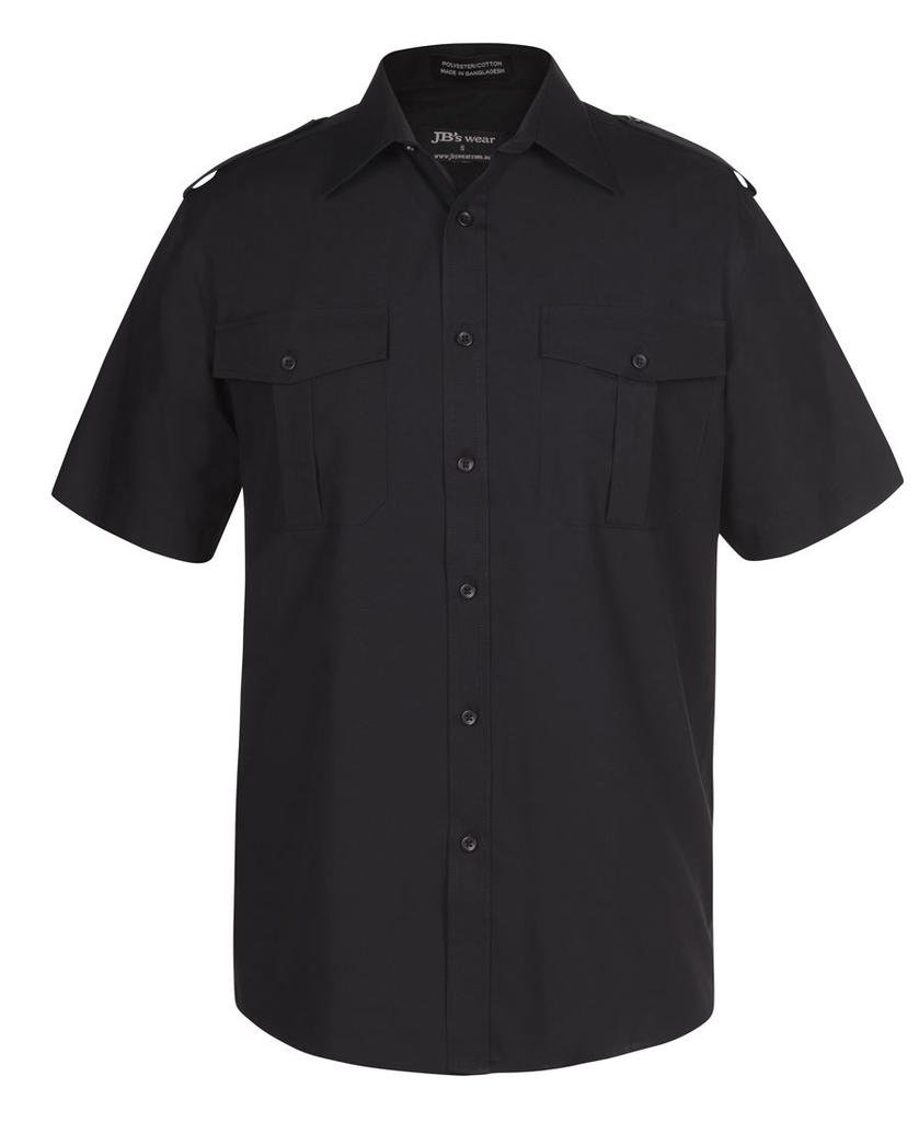 [6EBS0] 6E - JBs S/S Epaulette Shirt (2XS, Black)
