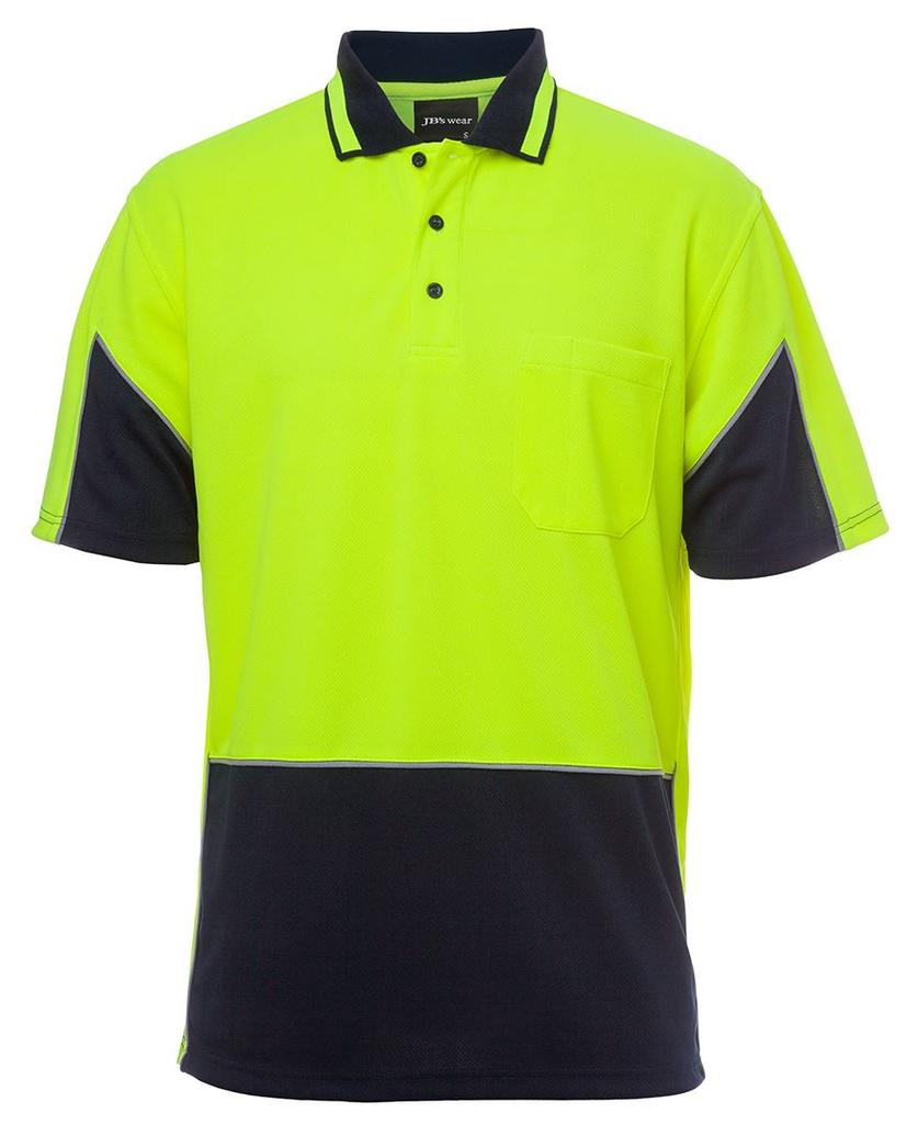 [6HVGSENA1] 6HVGS - JBs Hv 4602.1 S/S Gap Polo (2XS, Lime/Navy)
