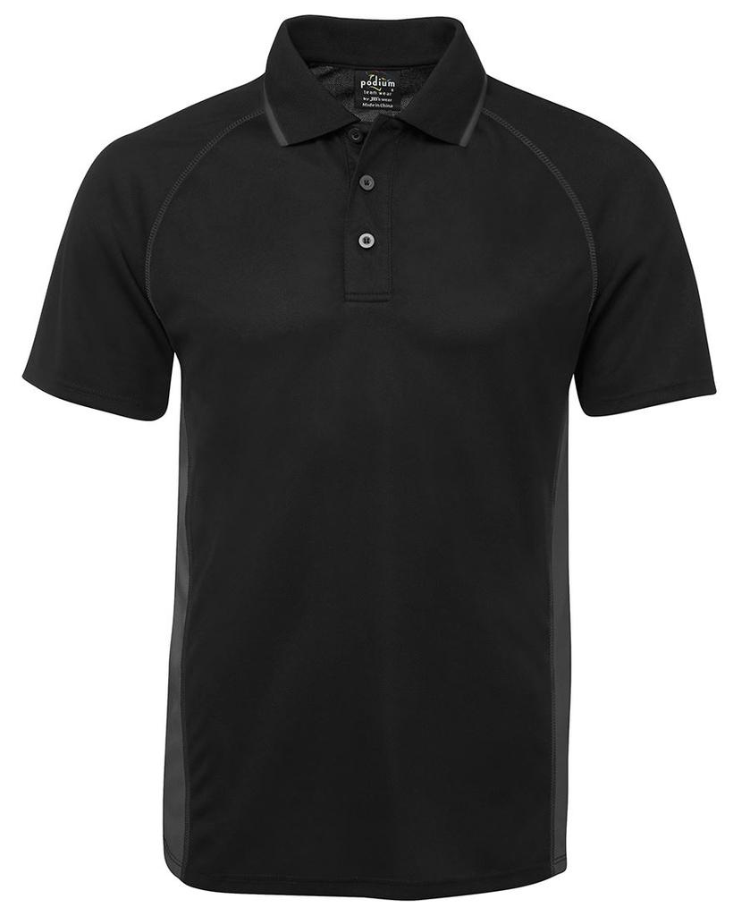 [7COVBQAX] 7COV - Pdm Cover Polo (S, Black/Charcoal)