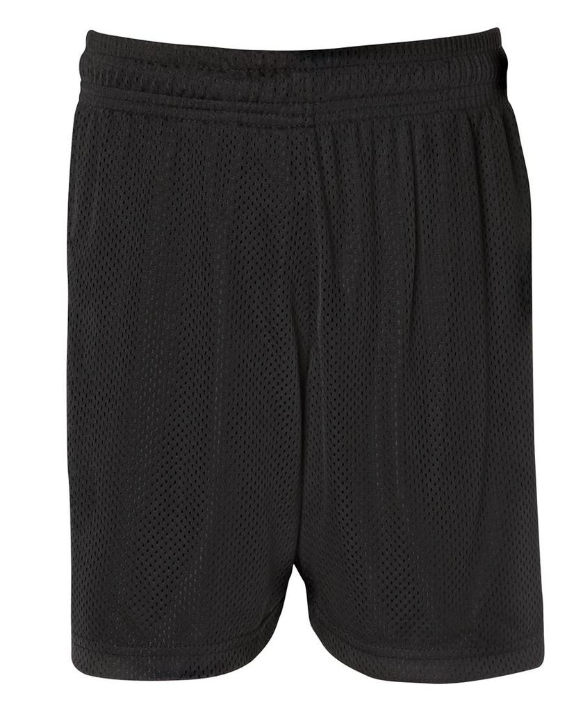 [7KBSB06] 7KBS - Podium Kids Basketball Short (6, Black)