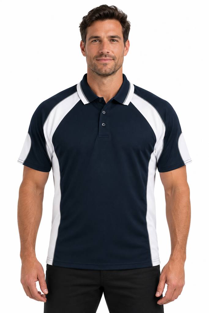 [130002332] 1300 - MENS MURRAY POLO (S, Black/Ashe)