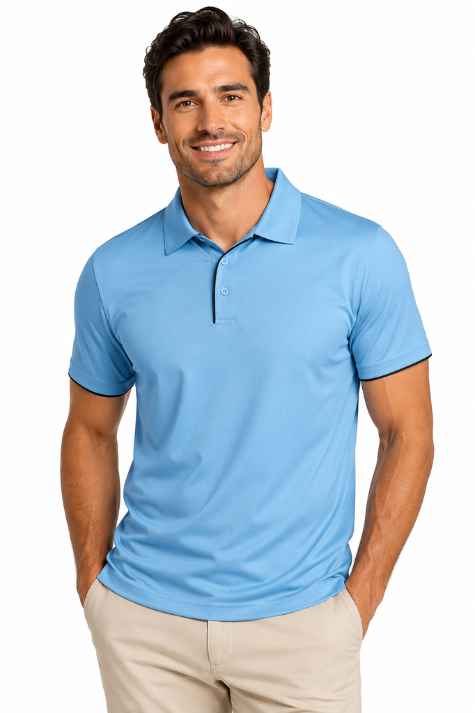 [130202061] 1302 - MENS YARRA POLO (XS, Black/Gold)