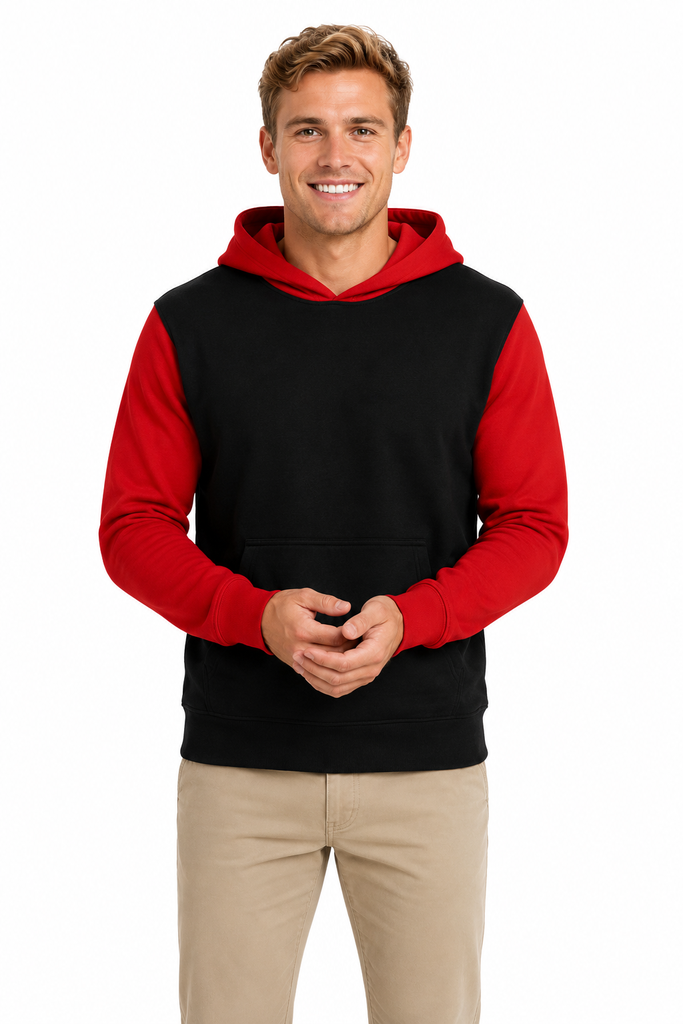[153002431] 1530 - ** MENS MONASH HOOD (XS, Black/Electric Orange)
