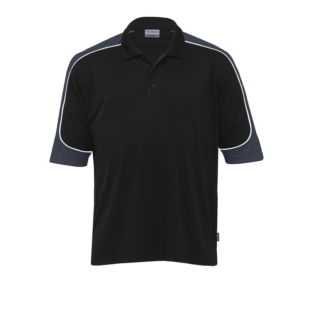 [DGCHP(Y)-BLACK-CHARCOAL-WHITE-4XS] DGCHP(Y) - Youth Dri Gear Challenger Polo (4XS, Black/Charcoal/White)