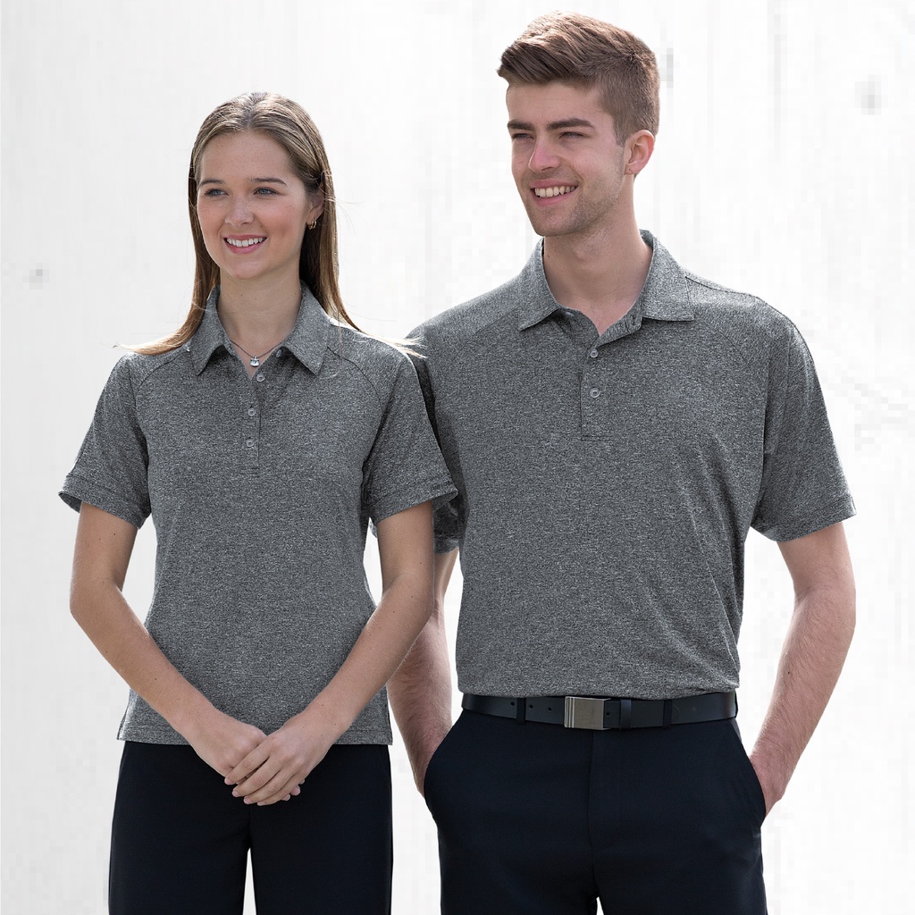[DGMLP-GRAPHITE MELANGE-S] DGMLP - Dri Gear Melange Polo - Mens (S)