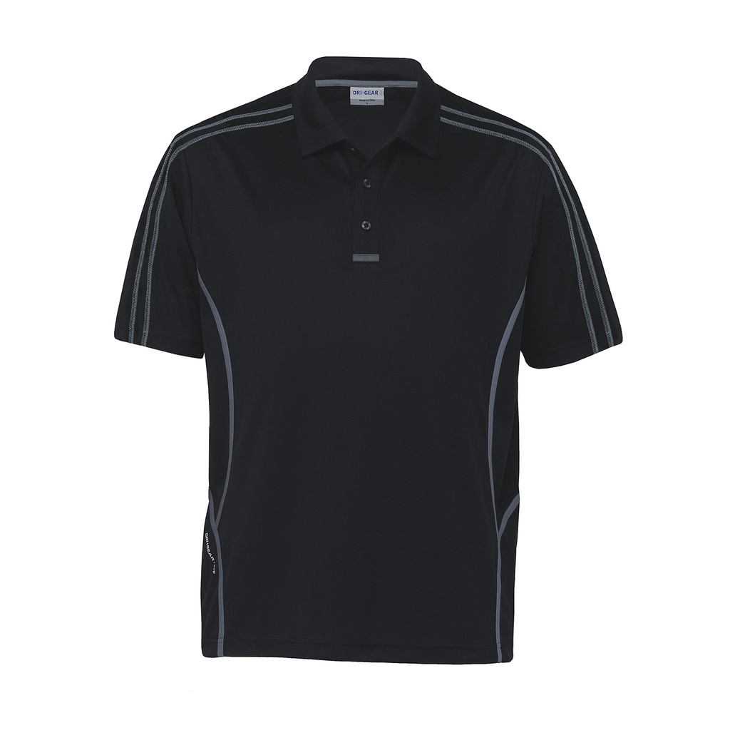 [DGRFP-BLACK-CHARCOAL-4XS] DGRFP - Dri Gear Reflex Polo (4XS, Black/Charcoal)