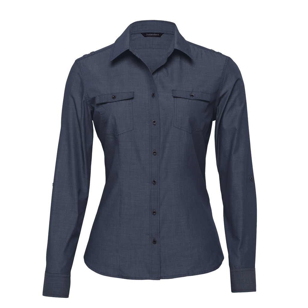 [WTG-INDIGO-8] WTG - The Grange Shirt  - Womens (8)