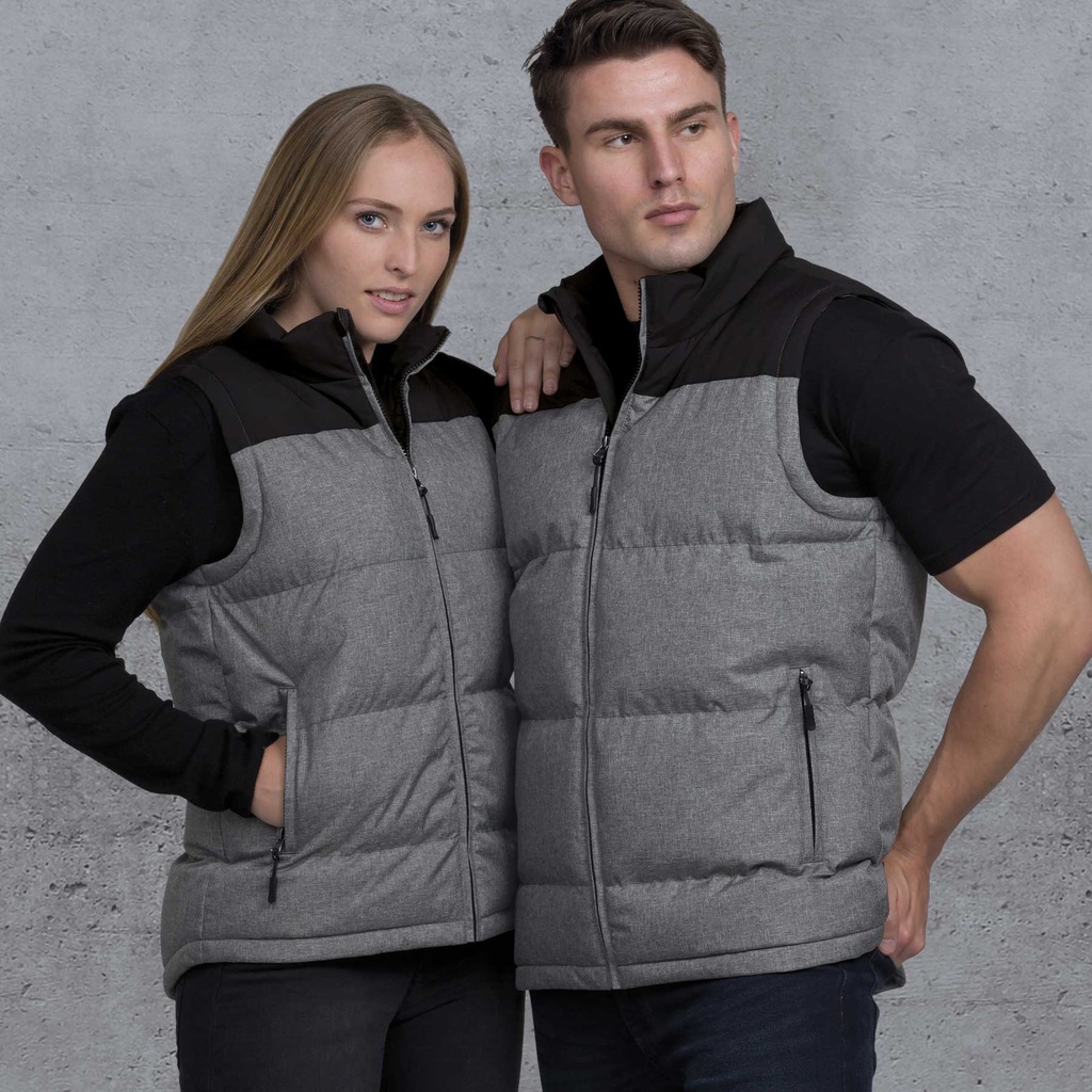 [SIAPV-GREY MELANGE-BLACK-XXS] SIAPV - smpli Axle Puffa Vest (XXS)