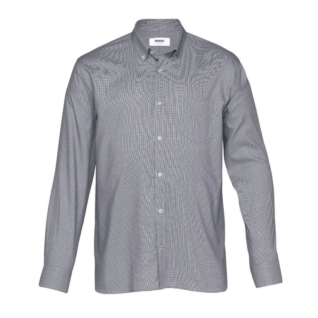 [BNO-GREY-S] BNO - Barkers Norfolk Shirt – Mens (S)