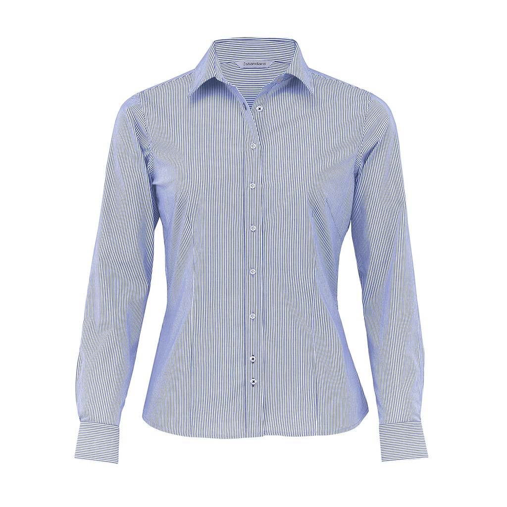 [OWTYS-BLUE-WHITE-8] OWTYS - The Yale Stripe Shirt - Womens (8)