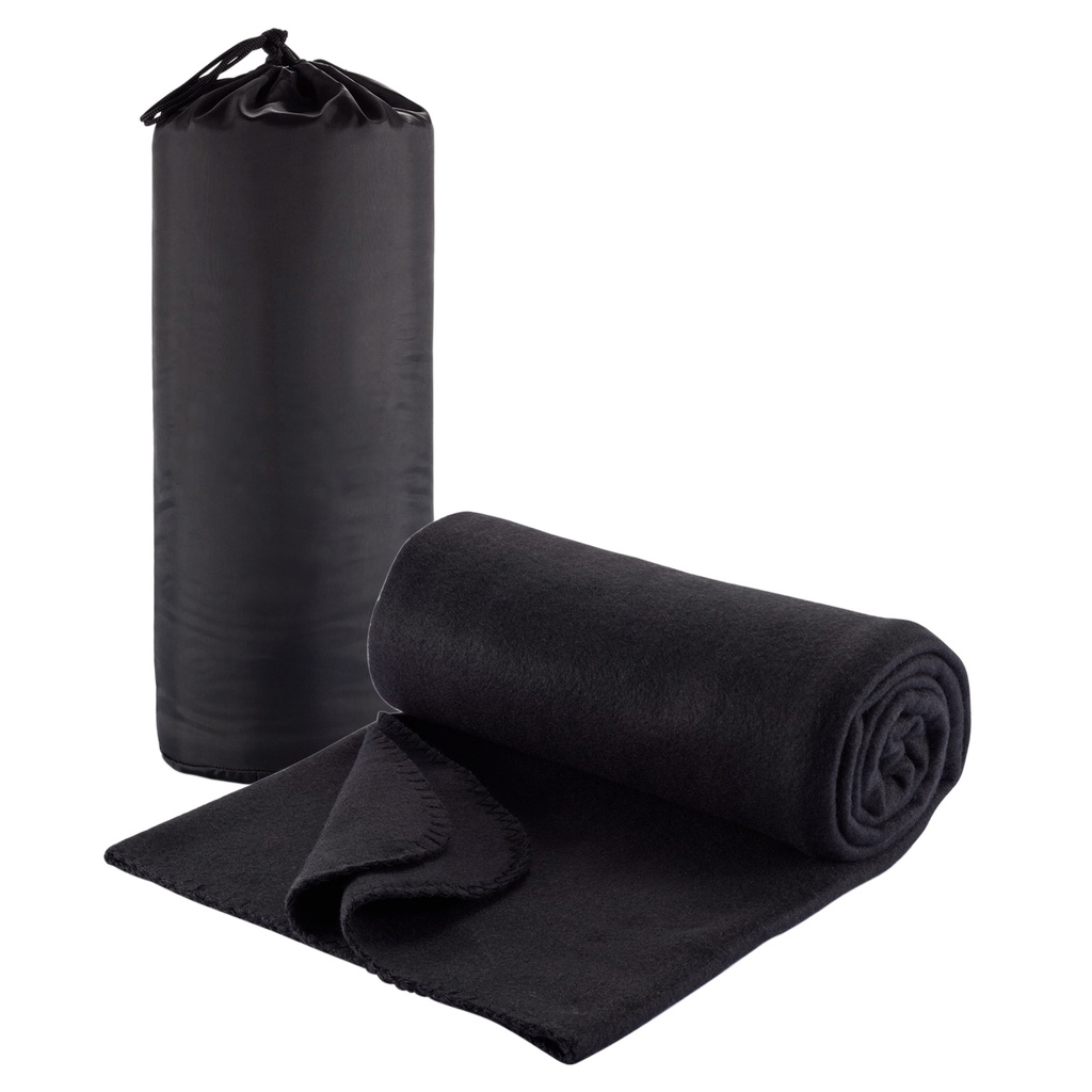 [720BK-BLACK-STANDARD] 720BK - Polar Fleece Travel Rug - Black