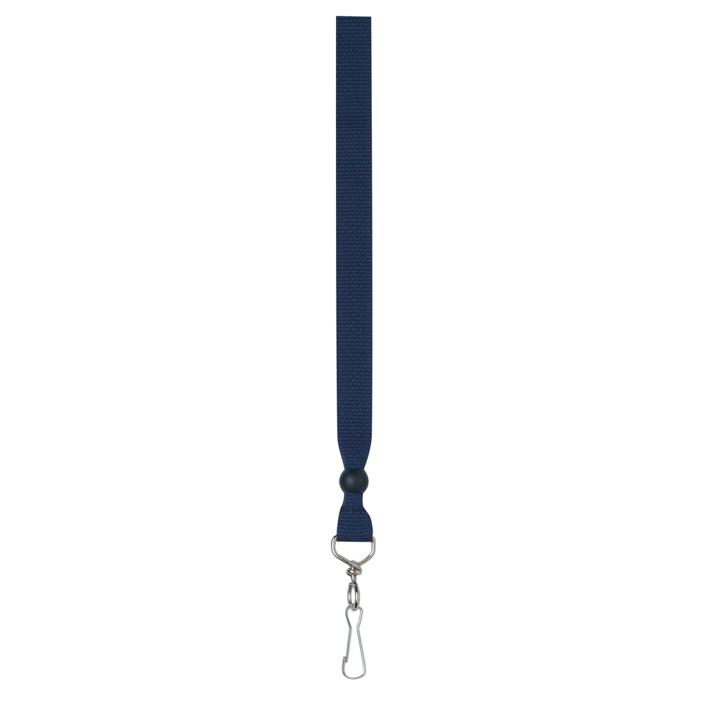 [2453-NAVY-STANDARD] 2453 - Ribbon Lanyard - Navy