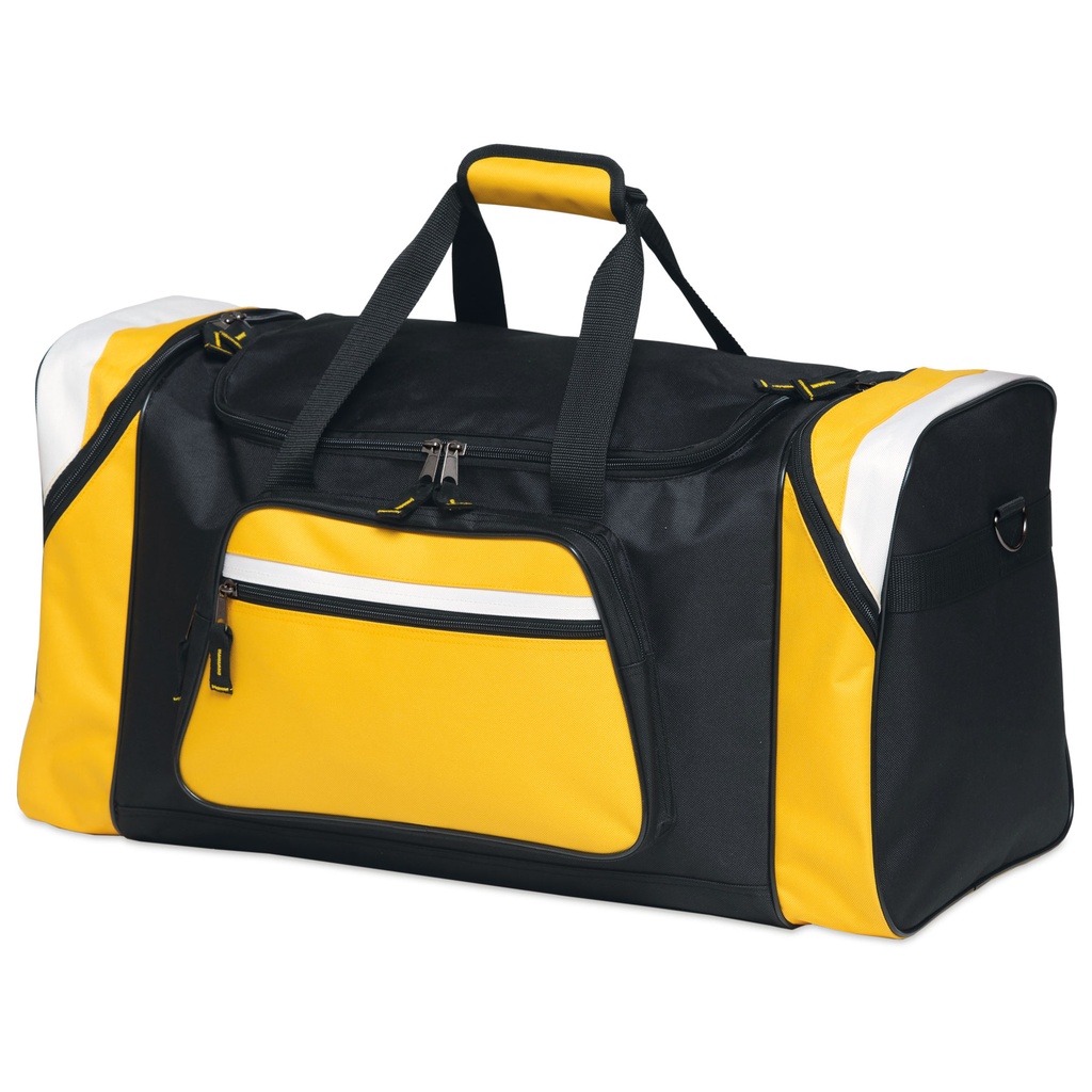 [BCTS-BLACK/CHARCOAL/WHITE-STANDARD] BCTS - Contrast Gear Sports Bag (Black/Charcoal/White)