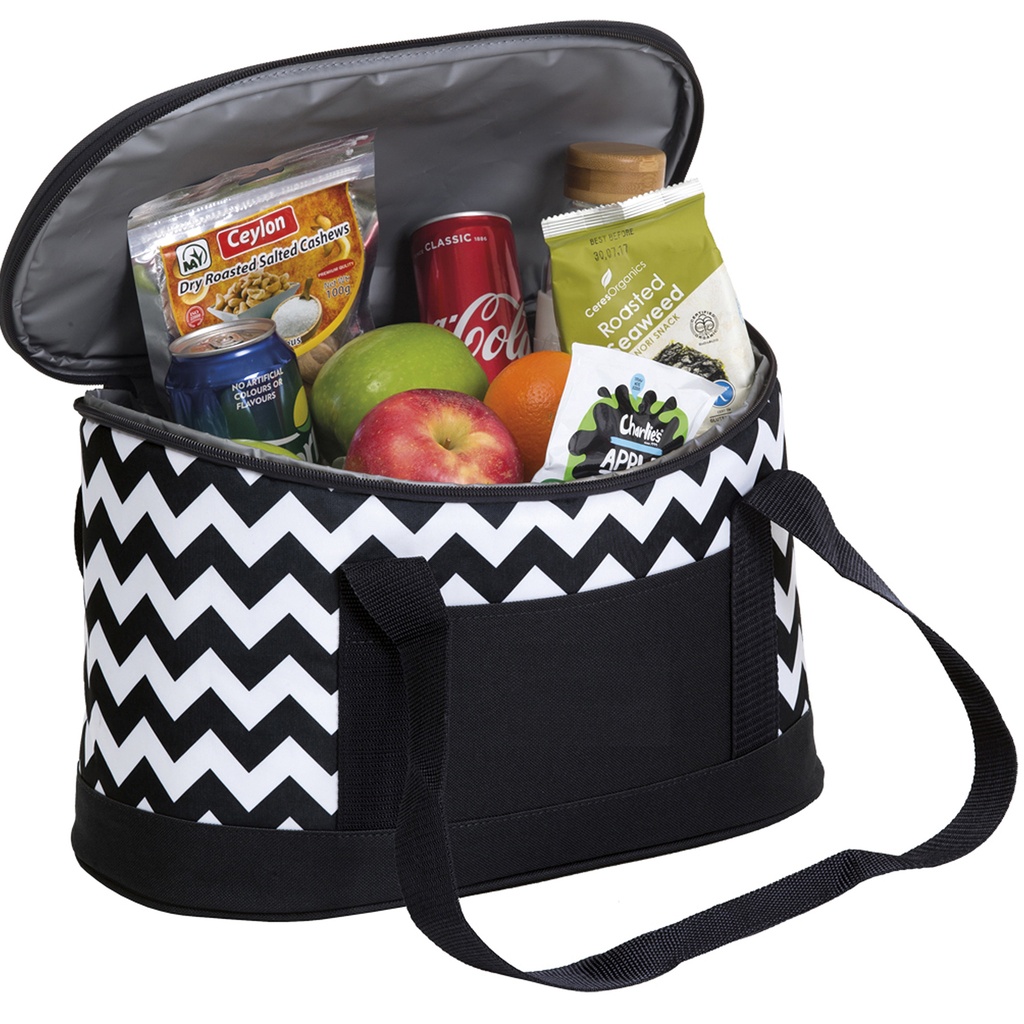 [POOC-BLACK/WHITE-STANDARD] POOC - Oasis Chevron Cooler (Black/White)
