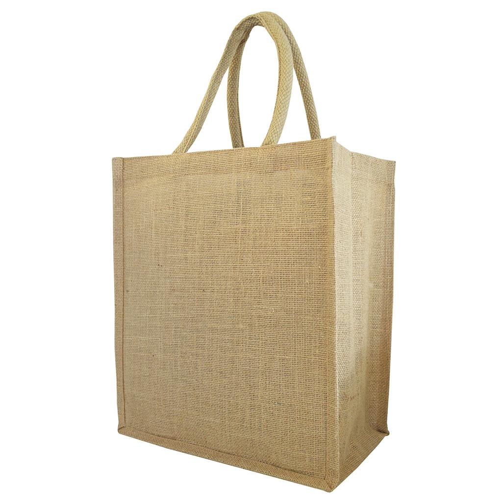 [1904-NL] Six Bottle Jute Tote Bag - 1904