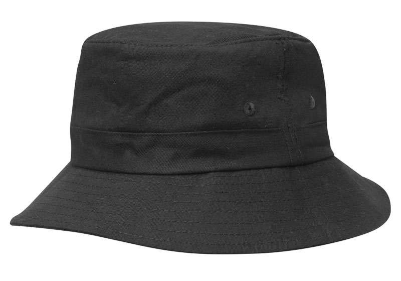 [4363-BL-L] Kids Bucket Hat w/Toggle - 4363 (Black)