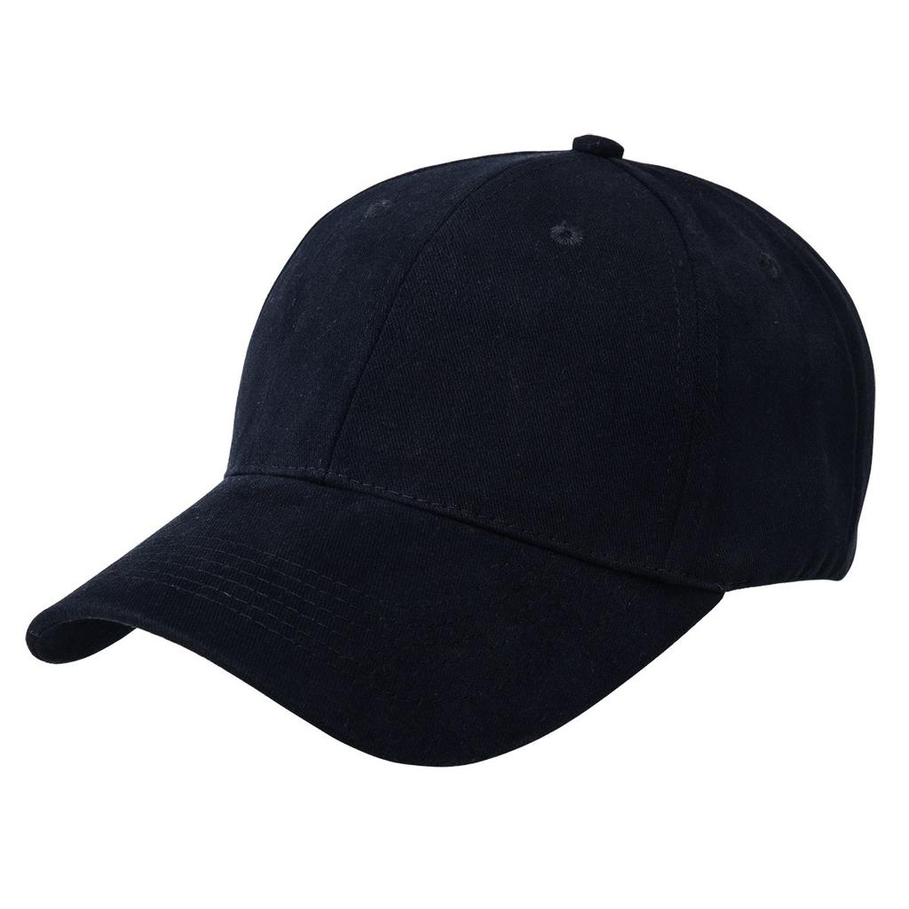 [8000-BL] Premium Soft Cotton Cap - 8000 (Black)