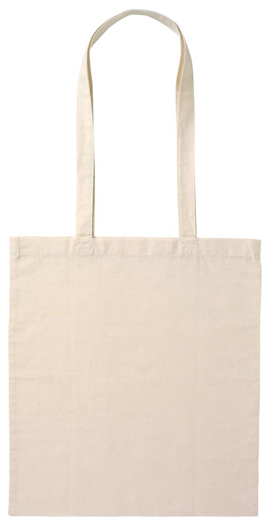 [B109-NL] Calico Bag Long Handle - Natural - B109