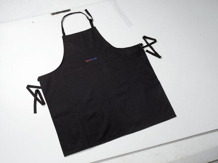 [M305A-BL] Bib Apron - M305A (Black)