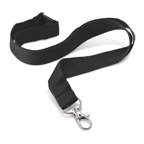 [130608] Custom Printed Lanyard - 20mm - 103801 (Black)