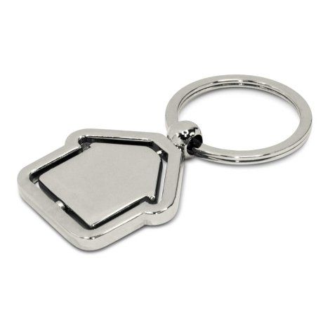 [104995] Spinning House Metal Key Ring - 104886