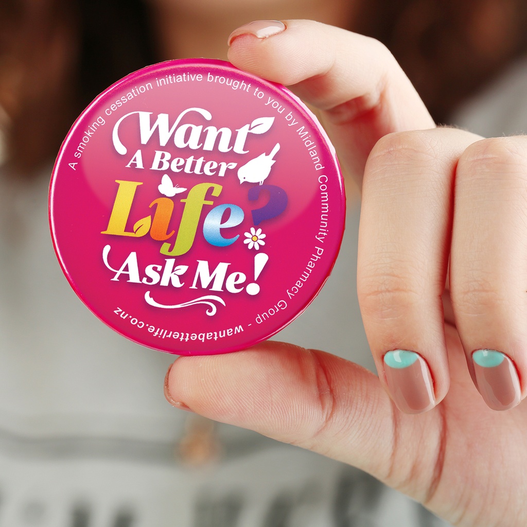 [105803] Button Badge Round - 90mm - 105803