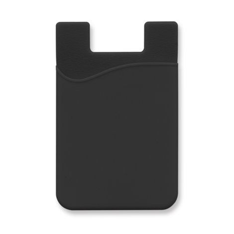 [107628] Silicone Phone Wallet - 107627 (Black)
