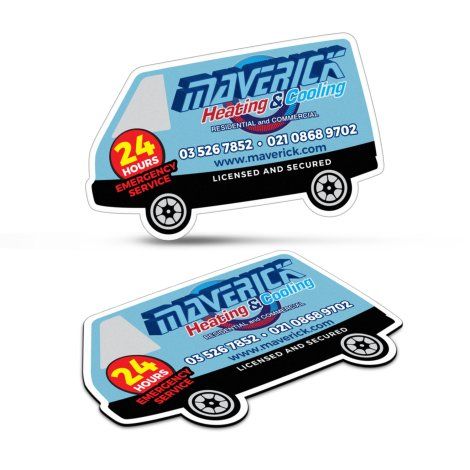 [131165] Fridge Magnet 90 x 55mm - Van Shape - 112308