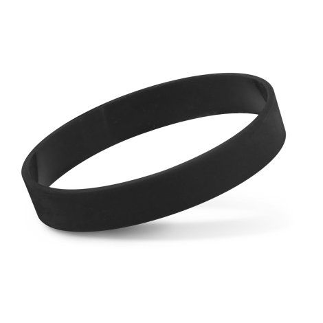 [132564] Silicone Wrist Band - Embossed - 112806 (Black)