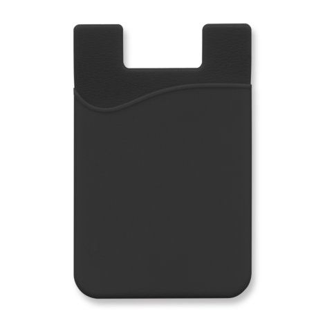 [132481] Silicone Phone Wallet - Full Colour - 112924 (Black)