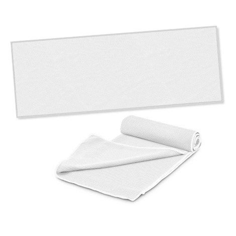 [111801] Yeti Premium Cooling Towel - Full Colour - Tube - 113398 (White)