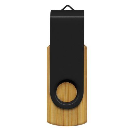 [105218] Helix 4GB Bamboo Flash Drive - 117042 (Black)