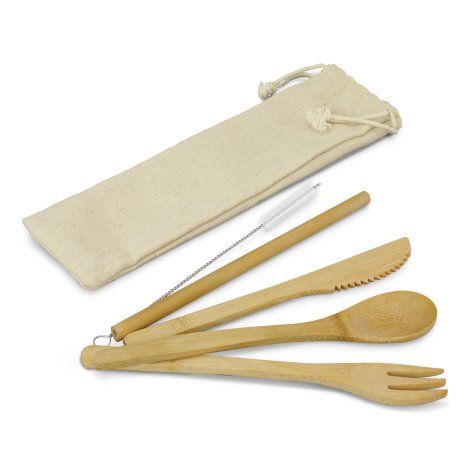 [117633] Bamboo Cutlery Set - 117633