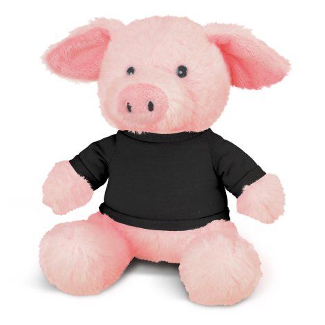 [114174] Pig Plush Toy - 117861 (Black)