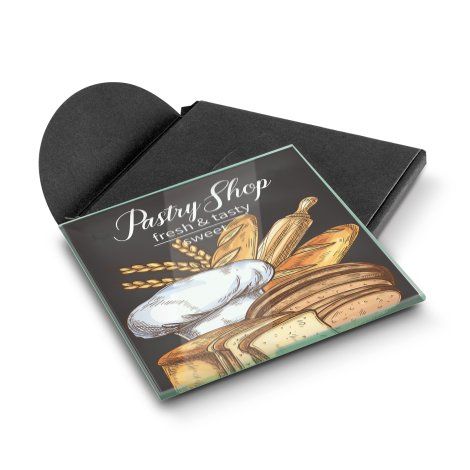 [116109] Venice Single Glass Coaster Square - Full Colour - 120162