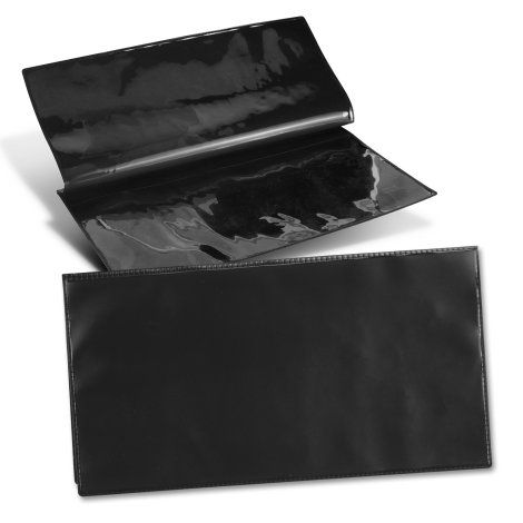 [120215] Vinyl Travel Wallet - 120237 (Black)