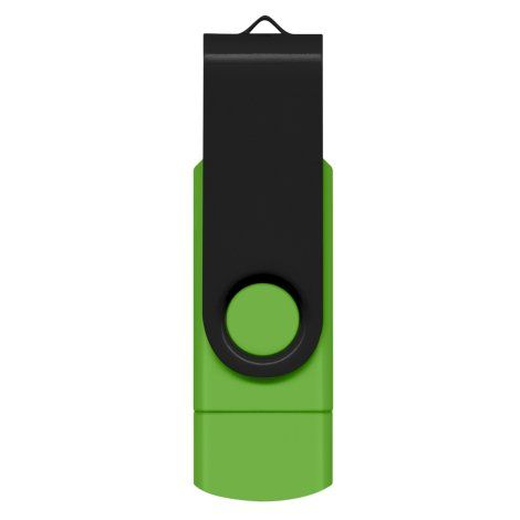 [105218] Helix 8GB Dual Flash Drive - 121402 (Black)