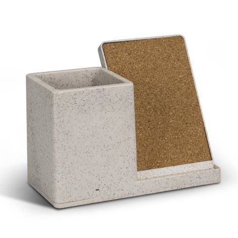 [121816] NATURA Oaken Wireless Charger Desk Caddy - 121839