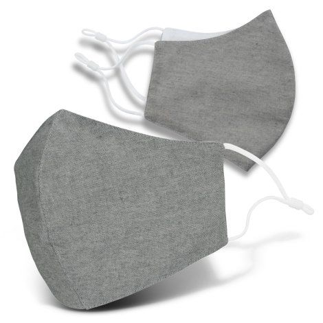 [121993] Linen Face Mask - 121996 (Grey)